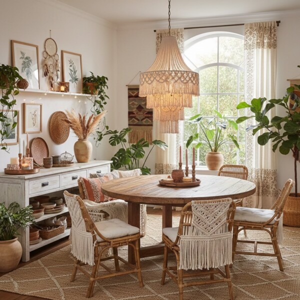 Baly bohemian dining set