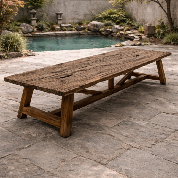Alternative view of Kalia dining table
